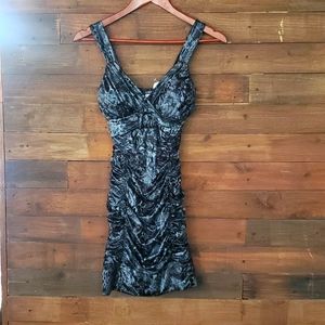 Y2k taboo Little black party dress black/silver s/xs